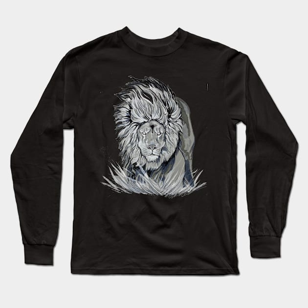 lion Long Sleeve T-Shirt by Rob's Tee's